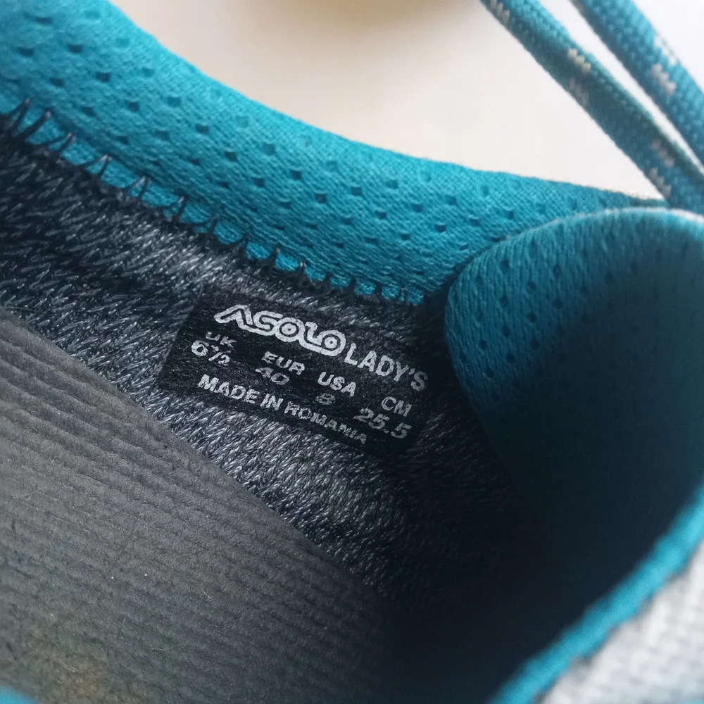 Asolo GV GTX Women's Hiking Gray Teal Durable Trekking Outdoor Shoes